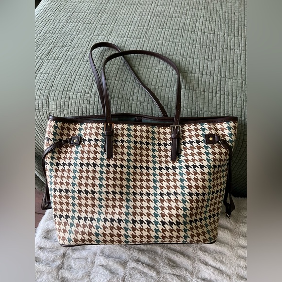 EXCELLENT CONDITION Spartina Houndstooth Tote - Picture 3 of 6